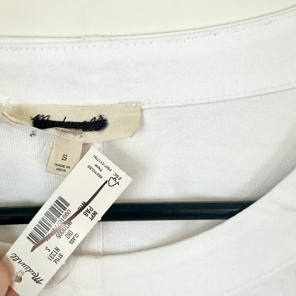 Madewell white puff